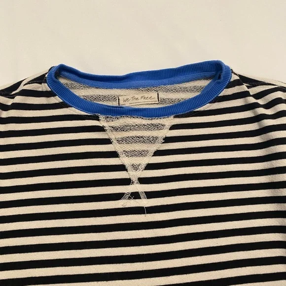 Free People Striped Classic Crewneck - Picture 2 of 4